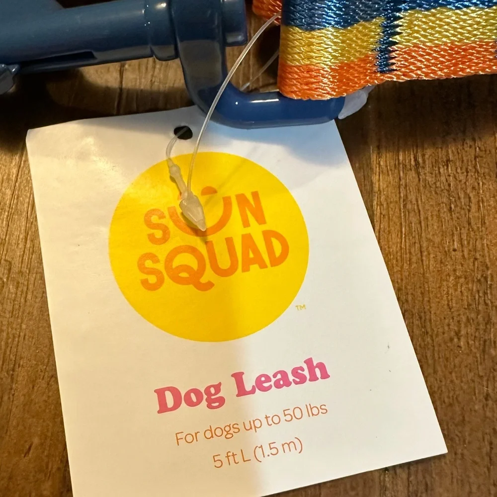 Sun Squad 5 ft. Leash Multi-color Dog Leash- NWT‎